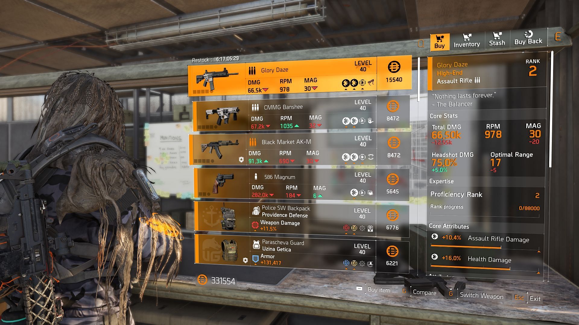 The Division 2 vendor at White House helipad (Image via Sportskeeda Gaming || Ubisoft)